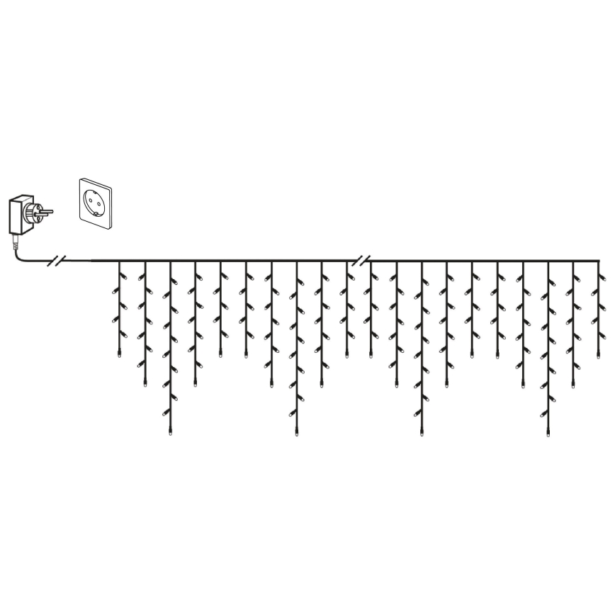 Eglo 410825 - Guirnalda navideña LED exterior GOLDEN 960xLED/29x0,55m IP44 blanco cálido