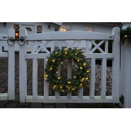 Eglo - Corona de Navidad LED de exterior 30xLED/0,064W/3,4/3V IP44