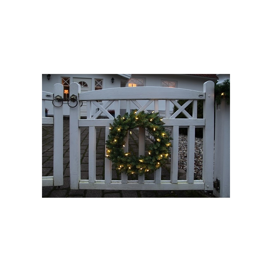 Eglo - Corona de Navidad LED de exterior 30xLED/0,064W/3,4/3V IP44