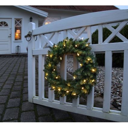 Eglo - Corona de Navidad LED de exterior 30xLED/0,064W/3,4/3V IP44