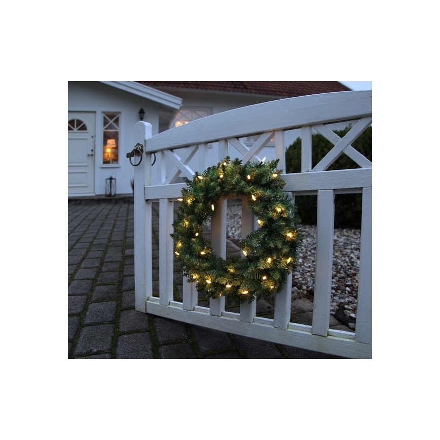 Eglo - Corona de Navidad LED de exterior 30xLED/0,064W/3,4/3V IP44