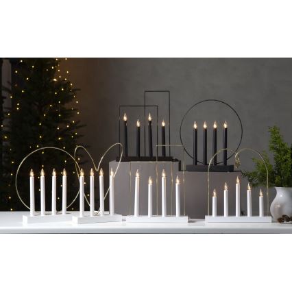 Eglo - Portavelas de Navidad 4xE10/3W/230V