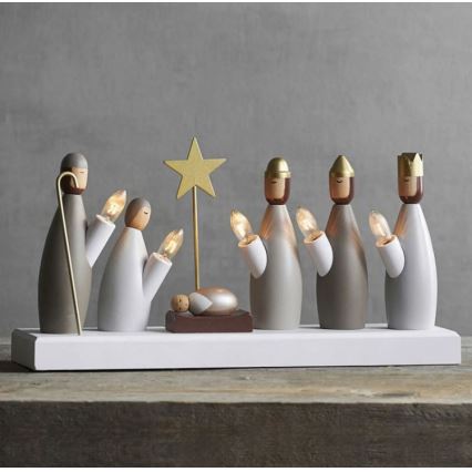 Eglo - Portavelas de Navidad 5xE10/3W/230V