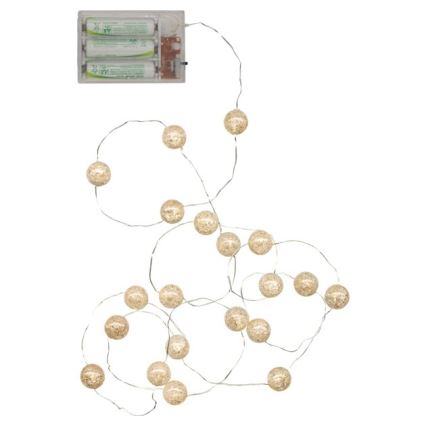 Eglo - Cadena de luces de Navidad LED 15xLED/3xAA 1,4m