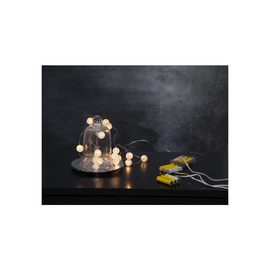 Eglo - Cadena de luces de Navidad LED 15xLED/3xAA 1,4m