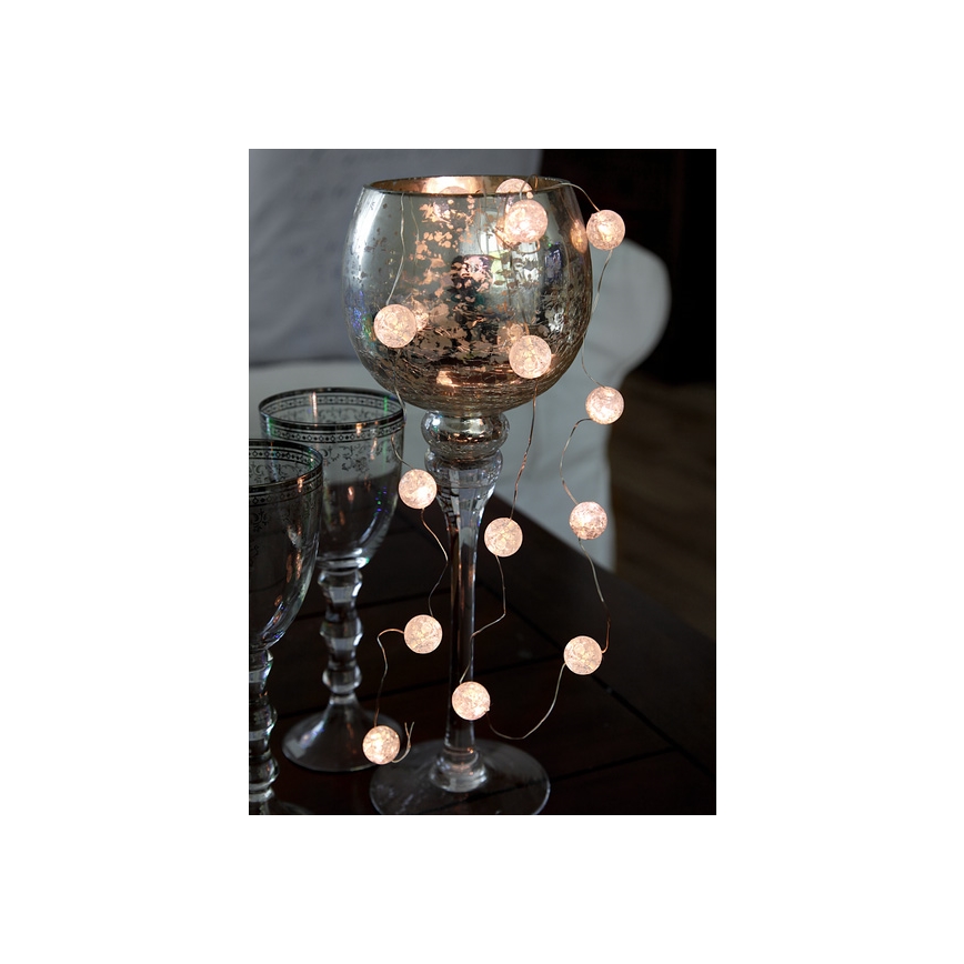 Eglo - Cadena de luces de Navidad LED 15xLED/3xAA 1,4m
