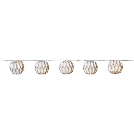 Eglo - Cadena de luces de Navidad LED 10xLED/3xAA 2,75m blanco/plata