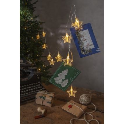 Eglo - Cadena de Navidad LED 10xLED 2,1m blanco cálido
