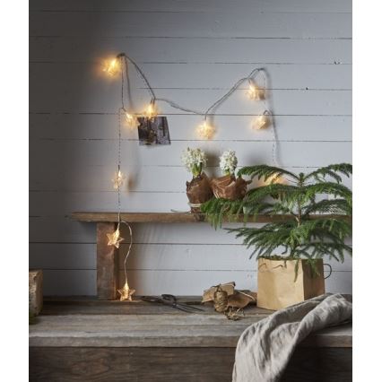 Eglo - Guirnalda LED 10 luces, 2,1 m, blanco cálido