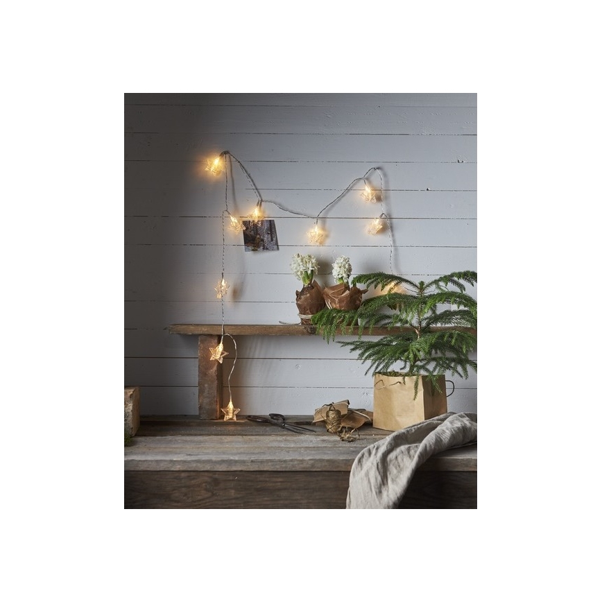 Eglo - Guirnalda LED 10 luces, 2,1 m, blanco cálido