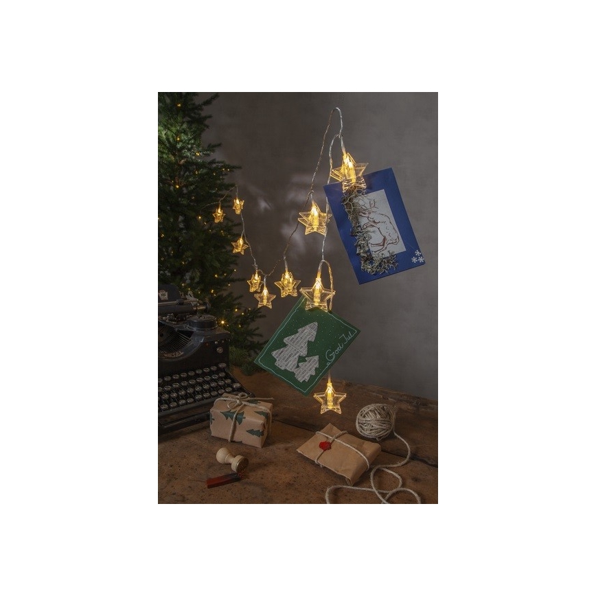 Eglo - Guirnalda LED 10 luces, 2,1 m, blanco cálido