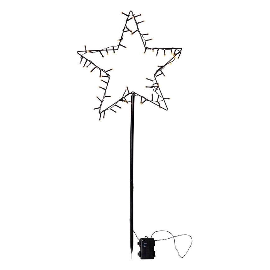 Eglo - Adorno navideño LED para exterior LED/3xAA IP44 estrella