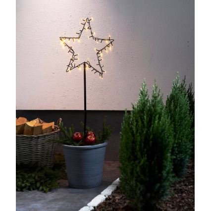 Eglo - Adorno navideño LED para exterior LED/3xAA IP44 estrella