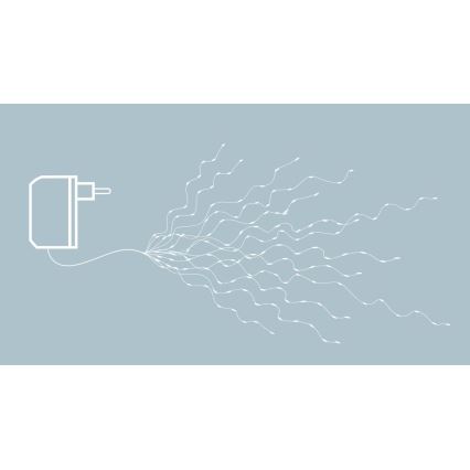 Eglo - cadena de luces LED, 360 LEDs, 2 m, blanco cálido