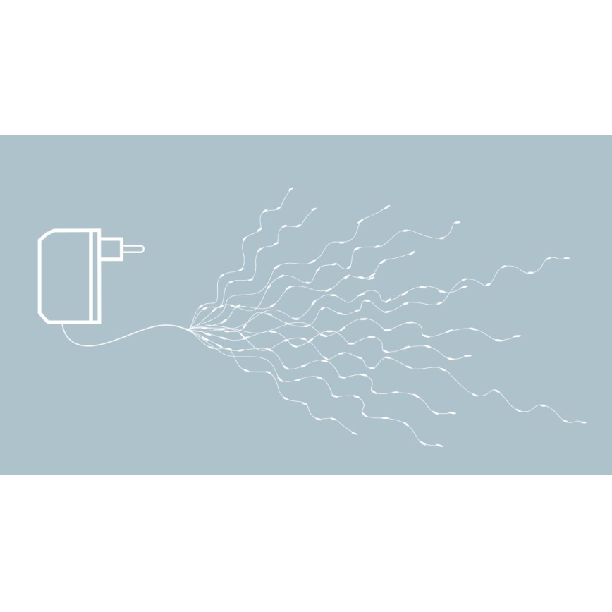 Eglo - cadena de luces LED, 360 LEDs, 2 m, blanco cálido