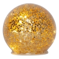 Eglo 411344 - Decoración navideña LED STAR FALL 10xLED/2xAA diá. 10 cm dorado