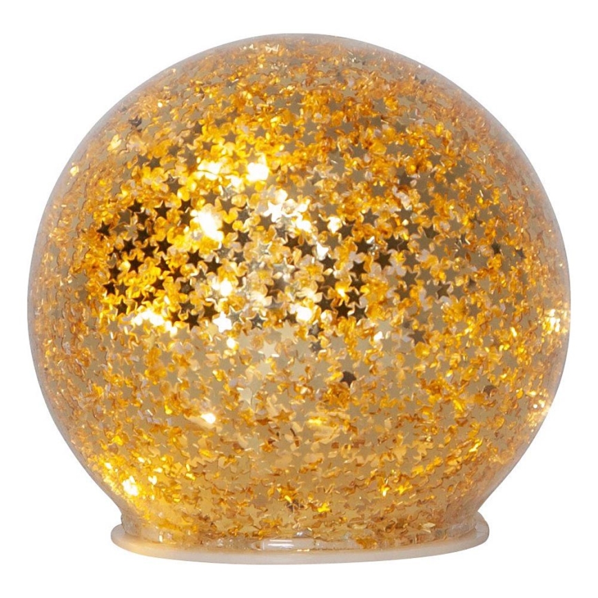 Eglo 411344 - Decoración navideña LED STAR FALL 10xLED/2xAA diá. 10 cm dorado