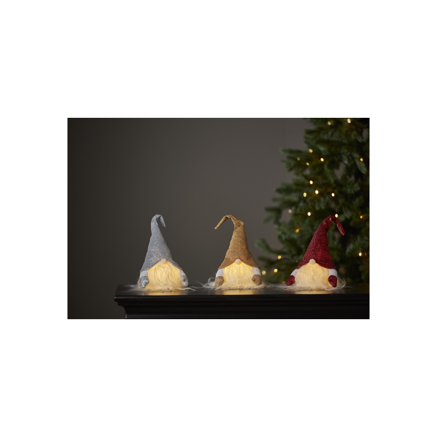 Eglo - Decoración navideña LED LED/0,06W/3xAG13 gris