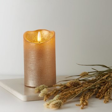 Eglo 411499 - Vela LED FLAMME RUSTIC LED/2xAA dorada