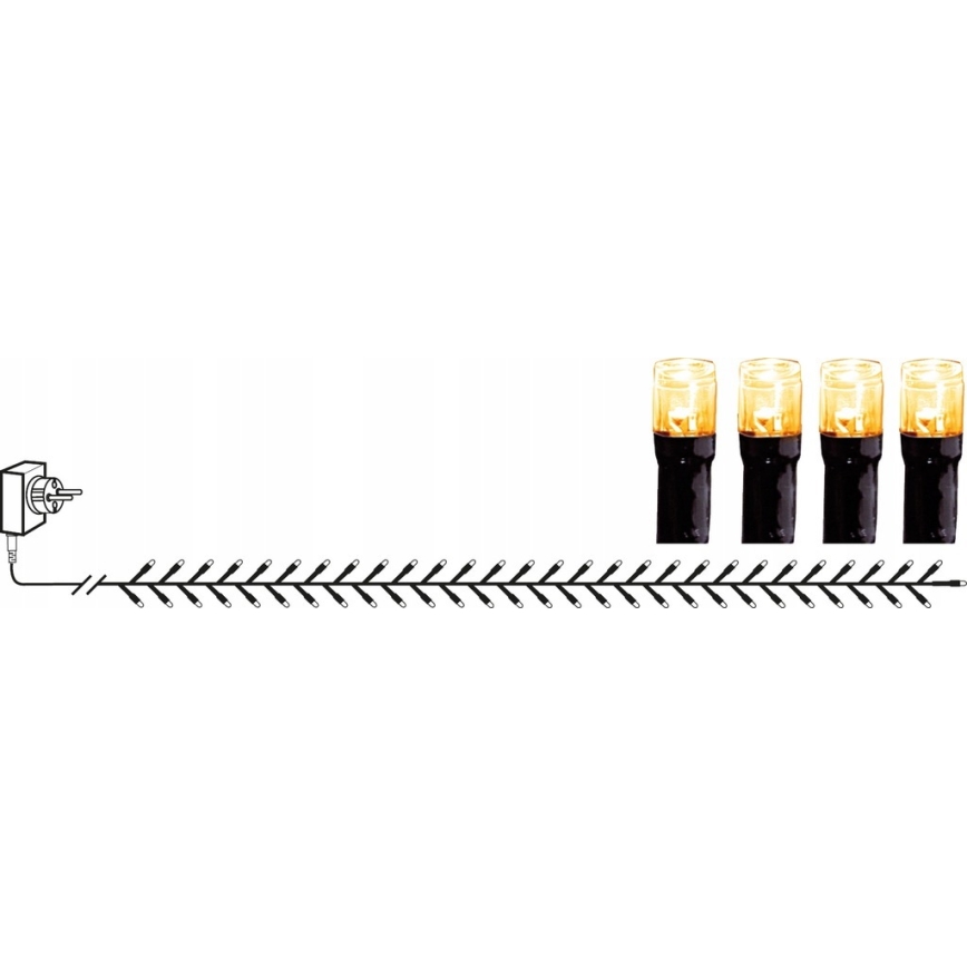 Eglo - Cadena LED de Navidad para exteriores 1200xLED 24m IP44 blanco cálido
