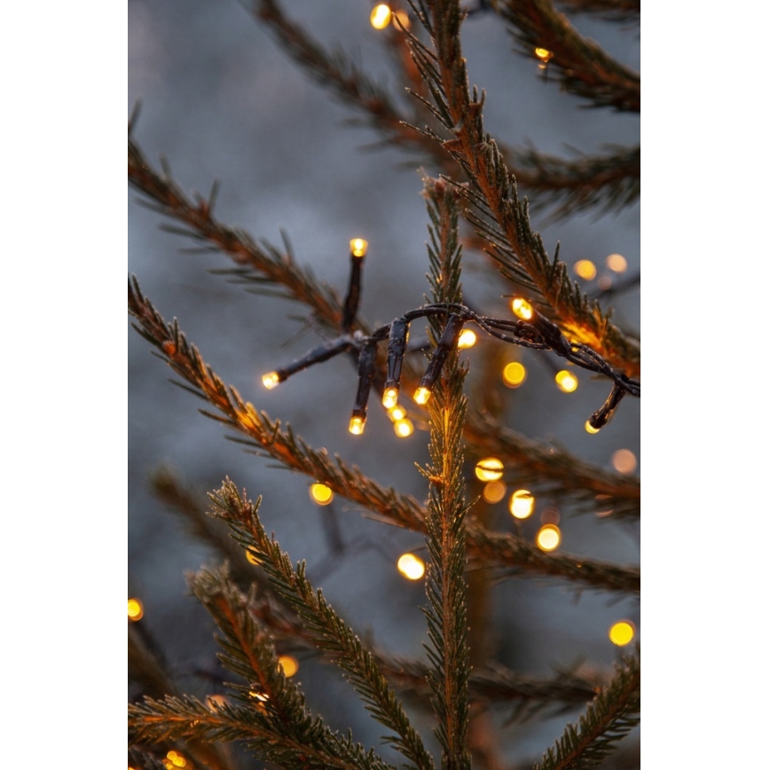 Eglo - Cadena de luces LED para exterior, 1200 LEDs, 29 m, IP44, blanco cálido