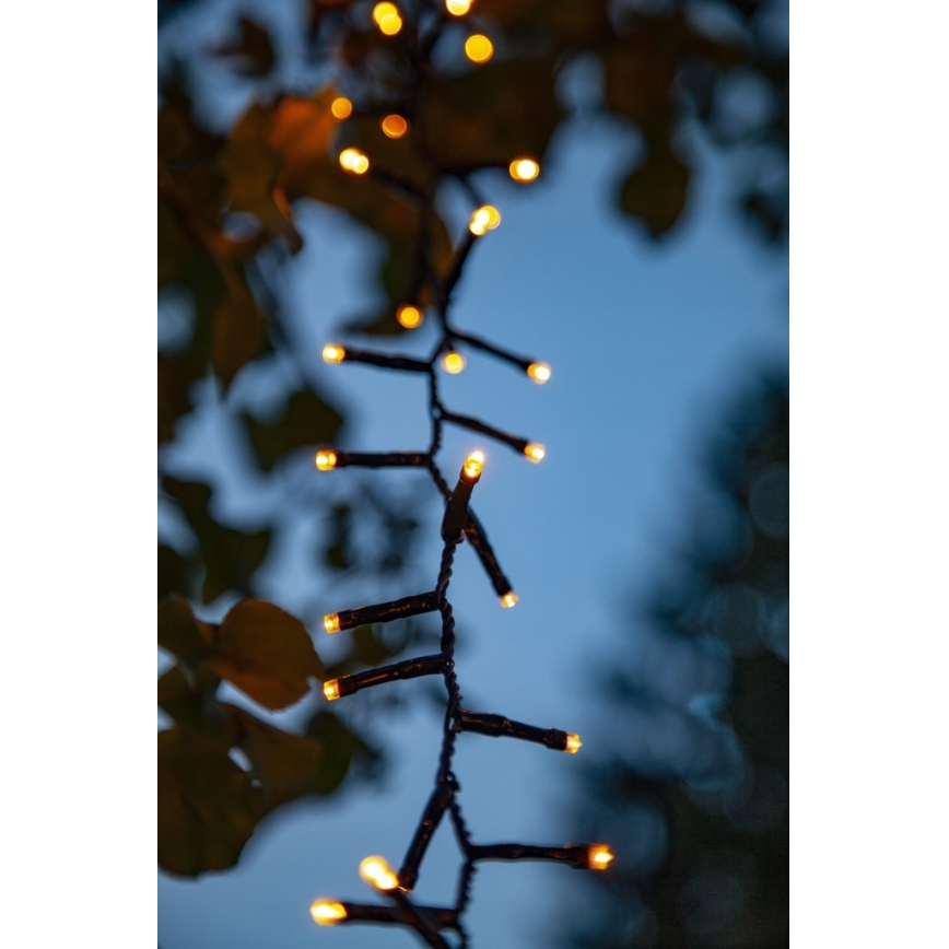 Eglo - Cadena de luces LED para exterior, 1200 LEDs, 29 m, IP44, blanco cálido
