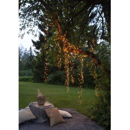 Eglo - Cadena de luces LED para exterior, 1200 LEDs, 29 m, IP44, blanco cálido