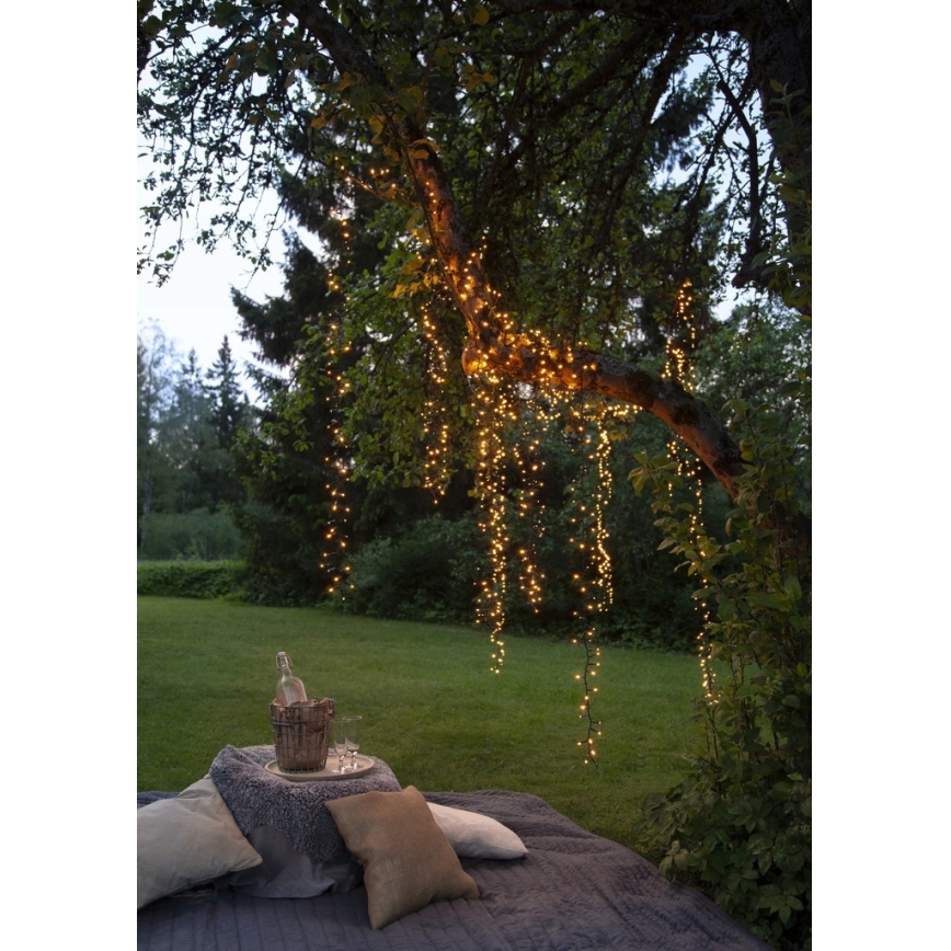Eglo - Cadena de luces LED para exterior, 1200 LEDs, 29 m, IP44, blanco cálido