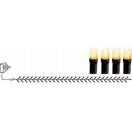 Eglo - Cadena de luces LED para exterior, 1200 LEDs, 29 m, IP44, blanco cálido