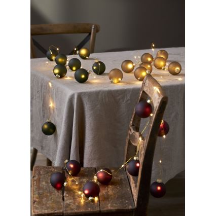Eglo 411559 - Cadena de Navidad BLISS 22xLED/3xAA 2,6m blanco cálido