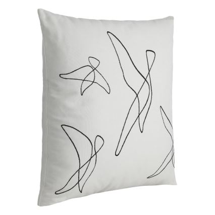 Eglo - Almohada decorativa 45x45 cm blanco/negro