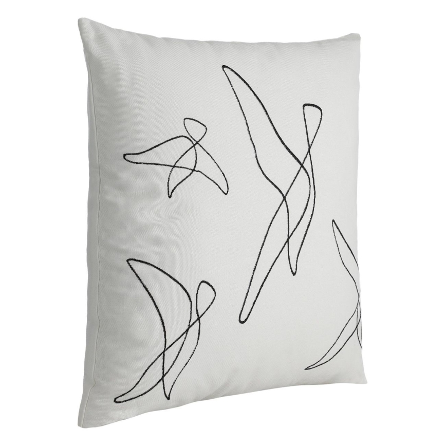 Eglo - Almohada decorativa 45x45 cm blanco/negro