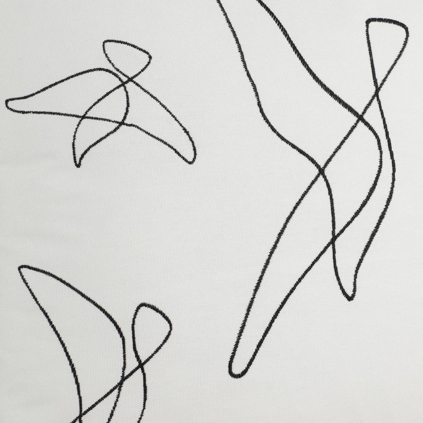 Eglo - Almohada decorativa 45x45 cm blanco/negro