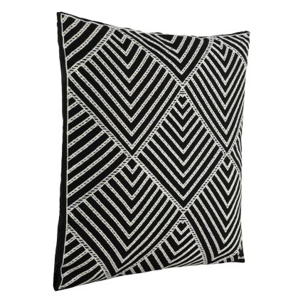 Eglo - Almohada decorativa 45x45 cm negro/blanco