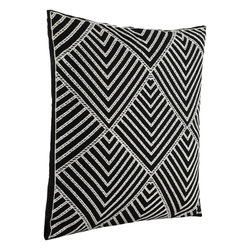 Eglo - Almohada decorativa 45x45 cm negro/blanco