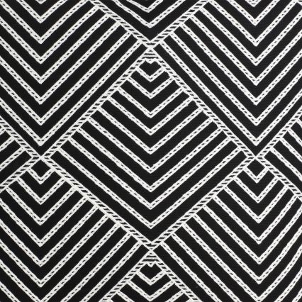 Eglo - Almohada decorativa 45x45 cm negro/blanco
