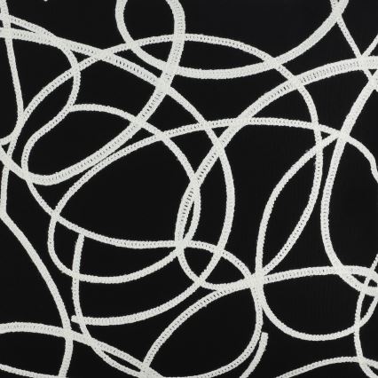 Eglo - Almohada decorativa 45x45 cm negro/blanco