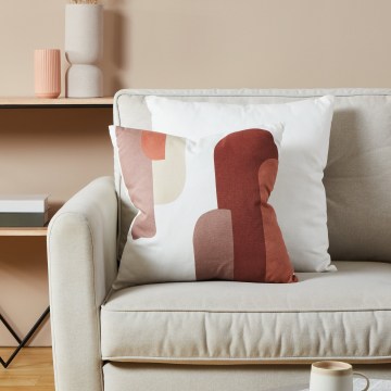 Eglo 420007 - Cojín decorativo CHEVERY 45x45 cm blanco/rojo