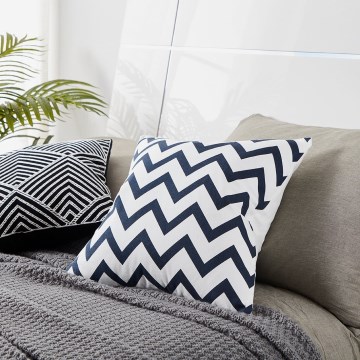 Eglo 420014 - Cojín decorativo CHEVERY 45x45 cm negro/blanco