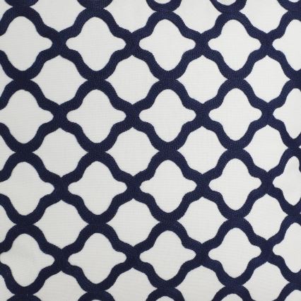 Eglo - Almohada decorativa 45x45 cm blanco/azul