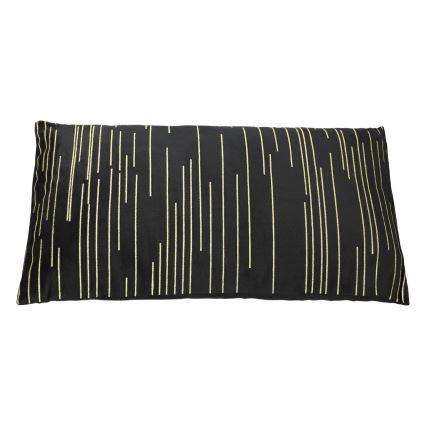 Eglo - Almohada decorativa 30x50 cm negro/dorado