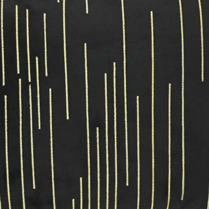 Eglo - Almohada decorativa 30x50 cm negro/dorado