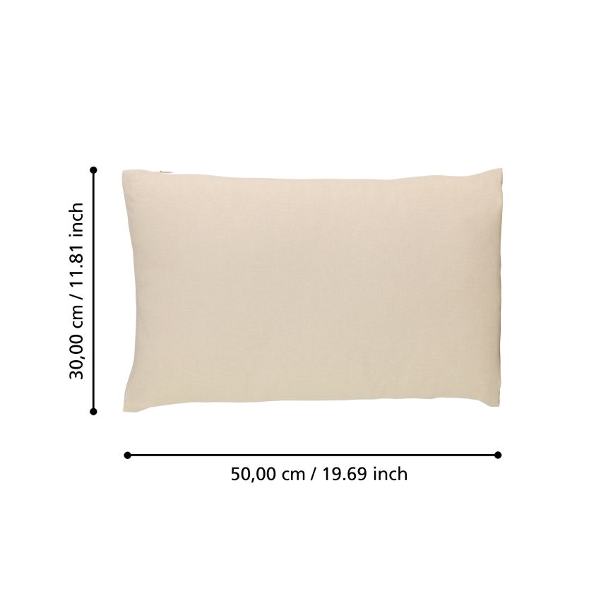 Eglo 420021 - Cojín decorativo ILES 30x50 cm beige