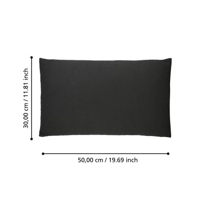 Eglo 420023 - Cojín decorativo ILES 30x50 cm negro