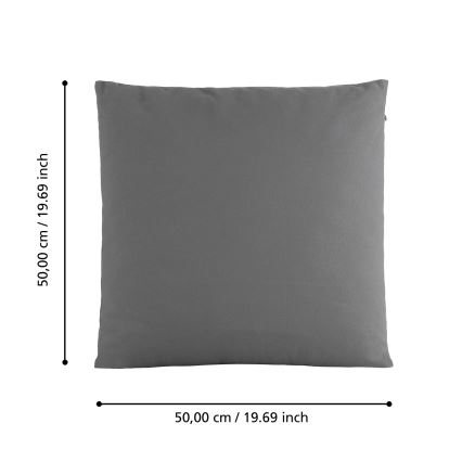 Eglo 420028 - Cojín decorativo ILES 50x50 cm gris