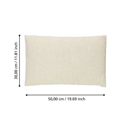 Eglo 420032 - Cojín decorativo ILES 30x50 cm beige