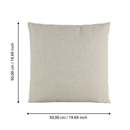 Eglo 420033 - Cojín decorativo ILES 50x50 cm beige