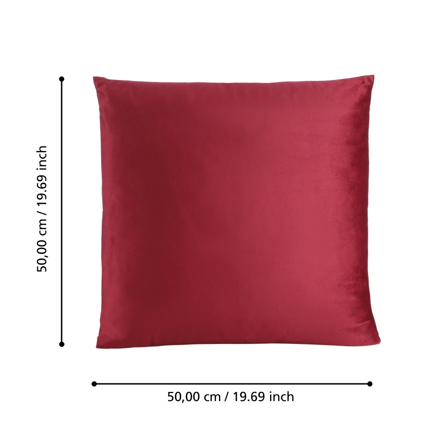 Eglo 420041 - Cojín decorativo ILES 50x50 cm rojo