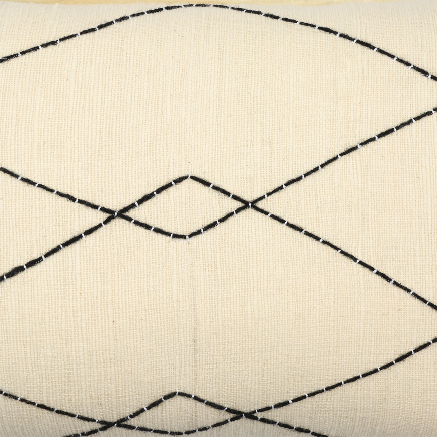 Eglo 420042 - Cojín decorativo CHEVERY 35x60 cm beige/negro