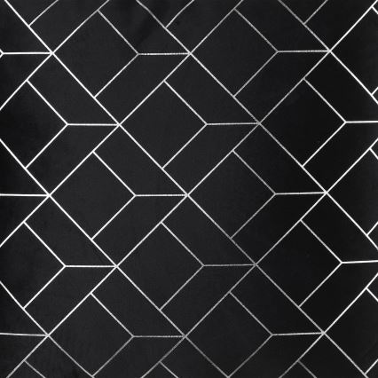 Eglo - Almohada decorativa 45x45 cm negro/plata
